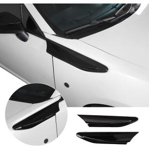 ABS Chrome Side Fender Air Vent Outlet Cover Trim For Subaru BRZ Toyota 86 2013-2021 Accessories Set of 2pcs (Gloss Black) ABS Chrome Side Fender Air Vent Outlet Cover Trim For Subaru BRZ Toyota 86 2013-2021 Accessories Set of 2pcs (Gloss Black)