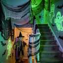 4 x Halloween Decorations Outdoor Indoor Creepy Cloth 4 Pcs Black 2 Pcs White Spooky Scary Halloween Deco for Party, Garden, Yard, Home, Pathway, Door 6 Pcs 30x72 inch
