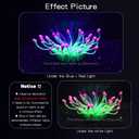 Soft Silica Gel Moves Naturally with Water Flow, Aquarium Decorations Glow in The Dark, Glowing Coral Ornaments for Fish Tank Decorations (Green, Equinox)