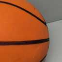 ALDWDY Silent Basketball Size 7 (29.5") – Grooved Airless Indoor Basketball for Quiet Dribbling and Indoor Training, Pro PU Foam Ball – Real Feel Higher Bounce Quieter, Orange 