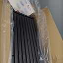 Clear Acrylic Dog Playpen Indoor, Puppy Cat Small Pet Play Pen, Pet Cat Foldable Playpen for Rabbits, Dog Fence Crate Kennel Whelping Cage (Black, 10 Panel)