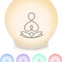 Syrinx Guided Meditation Light  Meditation Aid with Rhythmic Glow for Focus,Anxiety Relief Items for Calm Down CornerStress-Relieving Relaxation & Mindfulness, Quiet Rooms,Home or Office Use (Buddha, White)