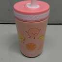 Zak Designs Kelso Tumbler Toddler Cup For Travel or At Home, 12oz Vacuum Insulated Stainless Steel Sippy Cup With Leak-Proof Design is Perfect For Kids (Happy Fruit)