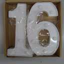 LED 16 Light Up Numbers, Sweet 16 Party Decorations for Girls Boys, Warm White Small Marquee Number Light 16 Sign for 16th Birthday Gifts, Anniversary, Home Decor