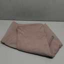 F.Y.Dreams 100% Washed Cotton Duvet Cover for Weighted Blanket 48x72 inches with 16 Ties, Zipper on Long Side/Dust Pink/Just Duvet Cover