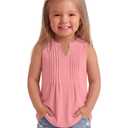 Ficerd Toddler Girls Tank Tops, Nude Pink, 3T