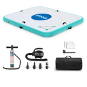 Inflatable Dock- Floating Docks for Lakes 10ft 6ft 8ft 5ft, Inflatable Water Mat Island Float Blow Up Platform for River, Pool, Ocean