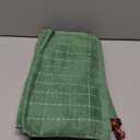 Mordimy 100% Cotton Terrycloth Kitchen Towels and Dishcloths Sets, Soft and Absorbent Checkered Dish Towels, Quick Drying Dish Rags for Washing Dishes, 4 Pack 16" x 26" & 4 Pack 12" x 12", Grass Green