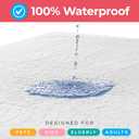 Utopia Bedding Washable Underpads 34" x 52" (Pack of 4), Waterproof Reusable Heavy Absorbency Incontinence Bed Pads for Adults, Kids, Elderly and Pets, Bedwetting Pads for Sofa and Couch (White)