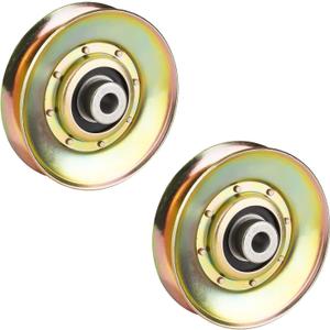 V-Groove Idler Pulley for Husqvarna AYP 127783 139245 532139245 LT120 LT125 LT130 LT131 GT200 GT160 CT130 CT131 YTH2042 YTH1746 YTH2448 Lawn Mowers (2 Pack)