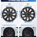 18 Inch Wheel Cover hubcaps Compatible with Tesla Model 3 Wheel Cover,fit for 2017-2023 Tesla Model 3 hubcaps,Symmetry Design Rim Covers