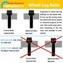 14mm x 1.5 Wheel Lug Bolt OE Factory Wheel 0009905407 Compatible with ML500 S550 CL63 ML350 GLK350 CL500 GL450, Pack of 20