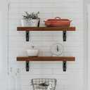 Ravinte 2 Pack 8 Inch Folding Shelf Brackets  Matte Black, Heavy Duty Collapsible Brackets for Tables and Benches  Space-Saving Design