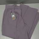 FUNYYZO Wide Leg Pants Women's High Elastic Waisted in The Back Business Work Trousers Long Straight Suit Pants (Large)