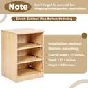 20" Pull Out Cabinet Drawer (Fits 21" Cabinet Opening), Wood Slide Out Cabinet Shelf Organizer with Ball Bearing Slides, Clear Lacquer Finish, Heavy Duty Kitchen Cabinet Pull Out Shelves