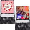 Patelai 12 Pcs Sublimation Slate Blank Coasters, 3.55 Inch Slate Coasters, Personalized Heat Thermal Transfer DIY Sublimation Blanks for Valentine, Wedding. Housewarming Gifts Table Custom (Square)