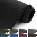 Waterproof Canvas Fabric by The Yard, 58inch 600D Upholstery Fabric Polyester Material Outdoor Water Resistant Material for Sewing Chair Patio Cushion Bag Sofa Seat Repair, 5 Yard Black
