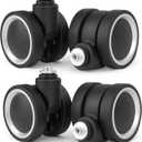 Zoofen Luggage Wheels Replacement 4 pcs Suitcase Replacement Wheels Wear-Resistant Spinner Wheels for Most Suitcase Repair(ZLN-A39,Black)