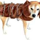 ComfyCamper Brown Dog Costume - Toy Ears Puppy Cosplay Halloween Costumes Christmas, Large