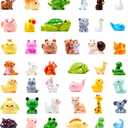 42 Pcs Mini Resin Animal, 42 Tiny Resin Animals, Miniature Little Small Animal Figurines for Micro Fairy Garden Landscape Accessories Dollhouse Hide Crafts Decor Aquarium Toys