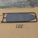 Household Essentials Over The Door Ironing Board, Self-Closing, Slim and Compact, Perfect for Small Spaces, Includes Padded Board Cover, Matte Black