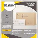 Mr-Label 2" x 4" Glossy Crystal Clear Address Labels - Waterproof and Tear-Resistant - for Laser Printer Only - Permanent Adhesive - for Glass Bottle | Envelope (250 Labels)