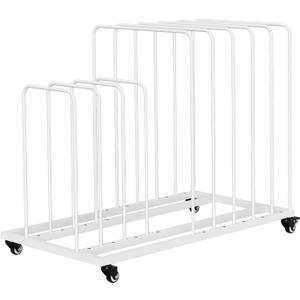 lukar Art Storage Rack, Art Canvas Storage Organizer with Wheels, Ajustable Canvas Storage Rack for Paintings, Metal Canvas Studio Rack for Drawing Board, Panel, Paper Pad