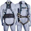 Fall Protection Full Body Safety Harness,Roofing Harness with Support Belt for Construction(XS/S)
