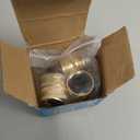 M MINGLE Garden Hose Adapter, Male to Male, Female to Female, 3/4 Inch Brass Connector, 4-Pack with Extra 4 Washers