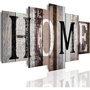 LUDUHU Love Sanctuary Canvas Print Wall Art - 5 Pieces Sweet Home Sign Wall Art,white Home Sweet Heart Painting,modern Family Wall Decor (G,Oversize 60x30inch)