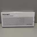 TECKNET Wireless Foldable Bluetooth Keyboard, Rechargeable Portable Keyboards for Travel with Number Pad, Full-Size Connect Up to 3 Devices for iPad Tablet Smartphone Laptop PC Windows iOS Android