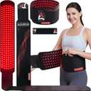 ALLOLO Red Light Therapy for Body, 3 in 1 LEDs Red Light Therapy Belt with Timer Remote Control, 660nm 850nm Infrared Light Therapy Pad for Body Waist Shoulder Knee, 39" x 7.7" Large Area