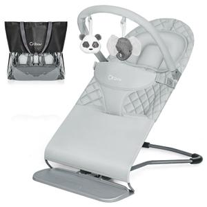 Orzbow Baby Bouncer, Portable Infant Seat for 0-12 Months, Up to 20 lbs
Adjustable Baby Bouncer Seat and Toddler Chair with Removable Play Bar, 3 Ergonomic Recline Positions, Lightweight & Foldable