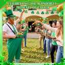 Skicuff St. Patrick's Day Yard Game for Adults, Giant Leprechaun Granny Pants Set with Hat Beard Gold Coins Cauldron, Funny Irish Party Games for Family Outdoor Lawn