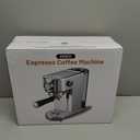 atatix Espresso Machine, 20 Bar Compact Espresso Coffee Machine with Milk Frother, Stainless Steel Coffee Maker with 44oz Removable Water Tank & Fast Heat System for Cappuccino, Latte