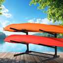 Taelakeni Kayak Storage Rack, Heavy Duty Kayak Freestanding Stand Rack, 2 Layers Adjustable Holder for Storing Kayaks, Canoes, Paddleboards and Surfboards (black)