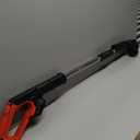 Electric Weed Wacker Eater Cordless, Weed Wacker Battery Powered, Weed Trimmer with 2 21V/2Ah Battery Operated & 15 Blades & Wheels, No-String Grass Trimmer/Brush Cutter/Edger for Garden Yard