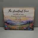 Christian Scripture Wall Art Lamentations 3:22-23 Floral Bible Verse Wall Decor Wildflower Landscape Canvas Pictures Inspirational Painting Artwork for Living Room Bedroom Home Decorations 12x16"