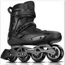 Professional Inline Skates for Women Men, COSMOID Roller Skate Blades Adult Male Female, Professional Fitness Roller Skates Blades for Unisex, Black, Size: USM10.5-11/USL11-11.5
