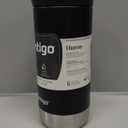 Huron Vacuum-Insulated Stainless Steel Travel Mug, 16oz Licorice - Leak-Proof Lid for Hot/Cold Beverages, Fits Most Cup Holdersand Brewers