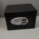 Steel Security Safe and Lock Box with Electronic Keypad, for Cash, Jewelry, Documents, Black, 0.5 Cubic Feet, 13.8" W x 9.8" D x 9.8" H