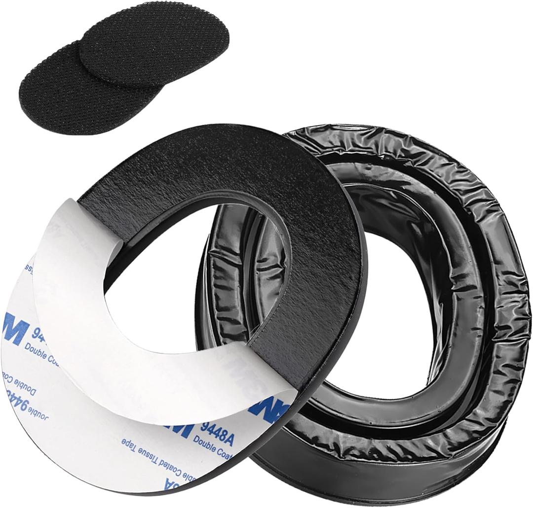 PROHEAR Gel Ear Pads Compatible with Peltor Sport RangeGuard TAC100 300 500 Earmuffs, Comfortable Replacement Gel Ear Cups