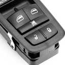 2017 2018 2019 2020 2021 2022 Cherokee Master Power Window Switch, Driver Side Window Control Button Door Lock Switch for JP Cherokee 68275252AC,68275252AD,68275252AE,DWS2252(w/o Folding Mirrors)