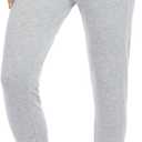 Danskin Womens Soft Touch Jogger PantSweatpants (Small, Light Heather Grey)