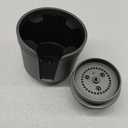 Upgraded Car Cup Holder Expander Adapter with Offset Adjustable Base, Compatible with Yeti 14/24/36/46oz Ramblers, Hydro Flasks 32/40oz, Other Large Bottles Mugs in 3.5"-4.0", Silver 1 Pack