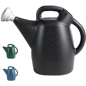 Chapin 47998 Watering Can, 2 Gallon, Indoor and Outdoor Plants, Lawn, Garden, Removable Nozzle, Drip-Free Sprinkler Head, Recycled Plastic, Black