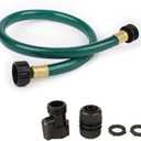 Garden Hose No Leaking for Watering: No Kink and Lightweight - 1/2" Water Hoses 2 FT with Fittings for Outdoor and Yard (Green)