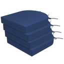 Seat Cushions 4 Piece Dark Blue