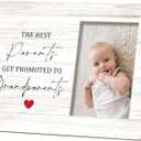 SRADMO Grandparents Picture Frames,Grandkids Photo Frame,The Best Parents Get Promoted To Grandparents Picture Frame,Baby Grandpa Grandma Photo Frame 8x10,Grandparents Baby Announcement GiftsWhite-2