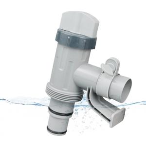 Pool Hose Adapter Kit for Above Ground Swimming Pools  Includes Plunger Valve & Pipe Holder (1 Pack)